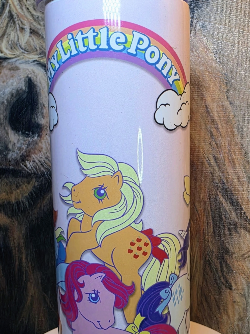 My Little Pony Pastel Pink & Yellow Rainbow Character Tumbler